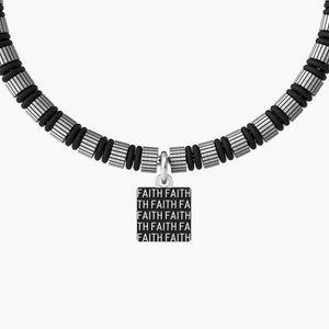 Pulsera de hombre Kidult 731978 de acero con colgante cuadrado