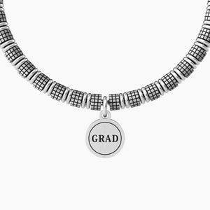 Pulsera de acero para hombre con colgante redondo Grad Kidult 731981