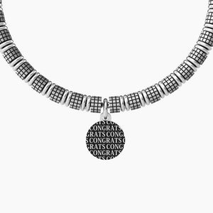 Pulsera de acero para hombre con colgante redondo Grad Kidult 731981