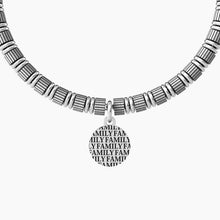 Cargar imagen en el visor de la galería, Pulsera de hombre Kidult 731984 de acero con colgante redondo Infinito
