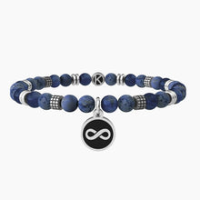 Cargar imagen en el visor de la galería, Pulsera para hombre de acero con esferas colgantes redondas Infinito Kidult 731986
