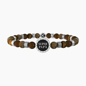 Pulsera de hombre de acero con esferas Super Dad Kidult 731997