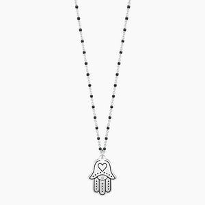 Collana da donna in acciaio con ciondolo mano di fatima Kidult 751008