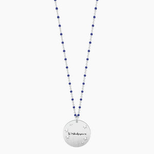 Collana da donna in acciaio con ciondolo tondo Siamo fatti della,,, Kidult 751023