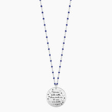 Carica l&#39;immagine nel visualizzatore di Gallery, Collana da donna in acciaio con ciondolo tondo Siamo fatti della,,, Kidult 751023
