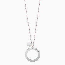 Load image into Gallery viewer, Women&#39;s steel necklace with circle pendant Friendship is... Kidult 751030
