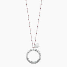 Load image into Gallery viewer, Women&#39;s steel necklace with circle pendant Friendship is... Kidult 751030
