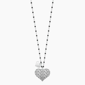 Kidult 751040 women's steel necklace with Infinity heart pendant