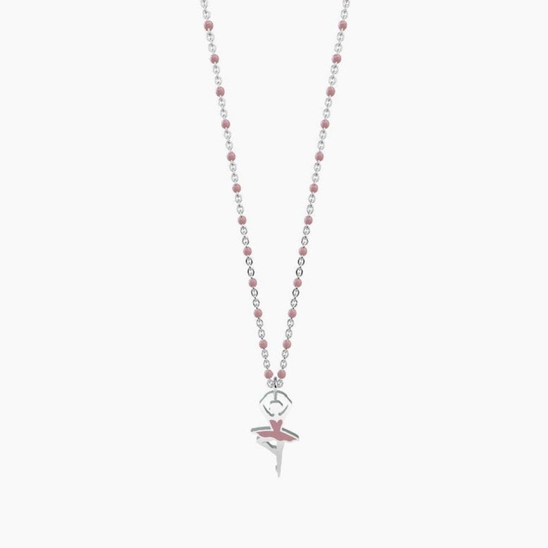 Collana da donna in acciaio con ciondolo ballerina Kidult 751070