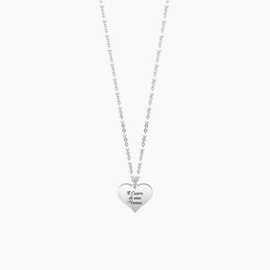 Women's necklace in steel with heart pendant Nonna Kidult 751075