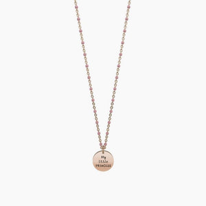 Collana da donna in acciaio oro rosa con ciondolo tondo Girl Kidult 751092