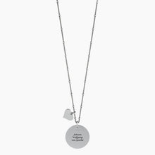 Carica l&#39;immagine nel visualizzatore di Gallery, Collana da donna in acciaio con ciondolo tondo Qualunque cosa tu... Kidult 751125
