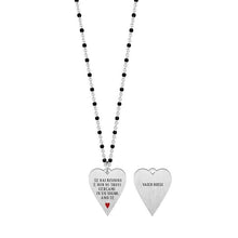 Load image into Gallery viewer, Women&#39;s steel necklace with E heart pendant... Kidult 751136
