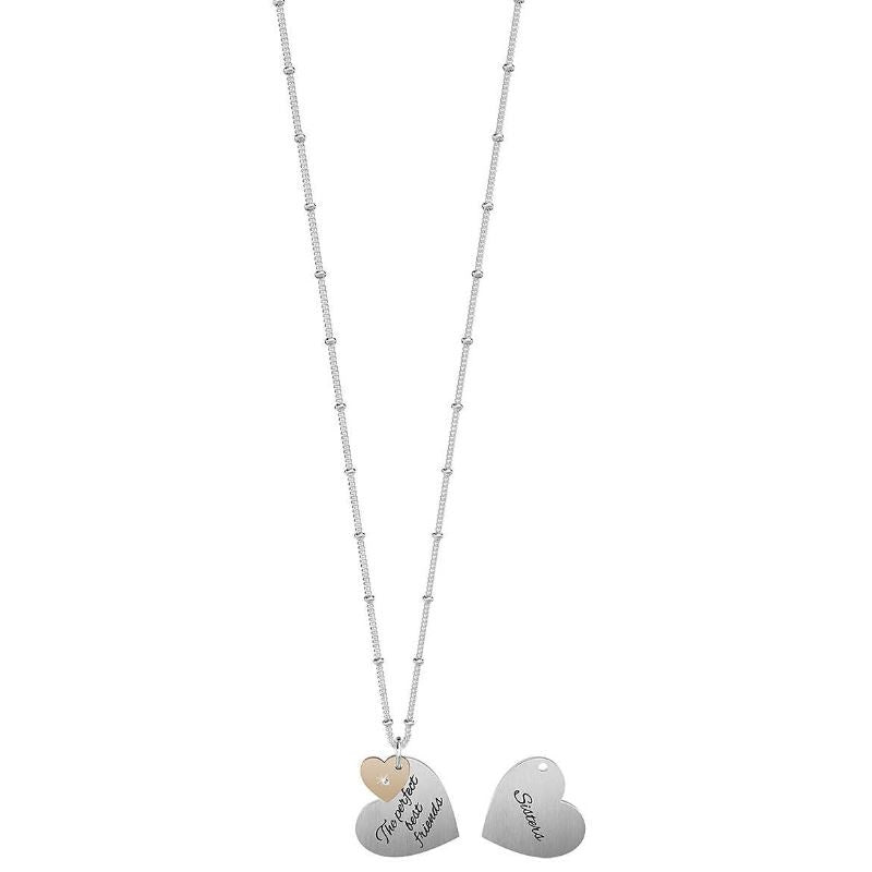 Collana da donna in acciaio con ciondolo cuore Sorelle Kidult 751172