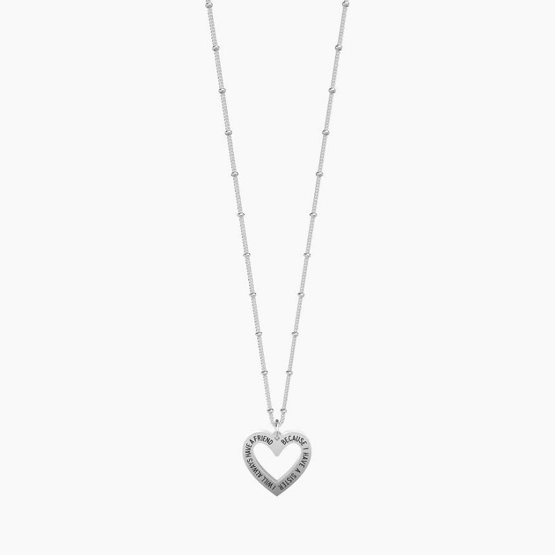 Collana da donna in acciaio con ciondolo cuore Sister Kidult 751173