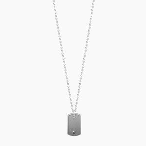 Steel men's necklace with dog tag pendant The family is... Kidult 751188