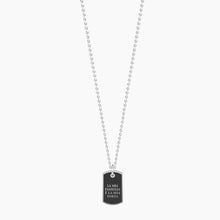 Load image into Gallery viewer, Steel men&#39;s necklace with dog tag pendant The family is... Kidult 751188
