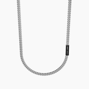 Collana da uomo in acciaio con piastra rettangolare Vivi tutta la vita... Kidult 751191
