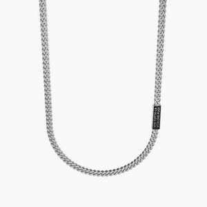 Collana da uomo in acciaio con piastra rettangolare Vivi tutta la vita... Kidult 751191