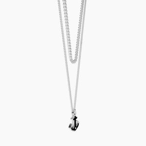 Kidult 751198 men's steel necklace with Anchor pendant