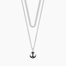 Load image into Gallery viewer, Kidult 751198 men&#39;s steel necklace with Anchor pendant
