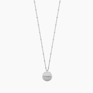Collana da donna in acciaio con ciondolo tondo Lascia che ti ami... Kidult 751204