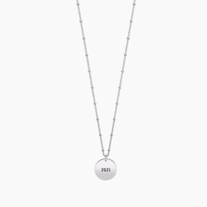 Collana da donna in acciaio con ciondolo tondo Birthday girl Kidult 751205