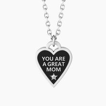 Carica l&#39;immagine nel visualizzatore di Gallery, Collana da donna in acciaio con ciondolo cuore Great Mom Kidult 751220

