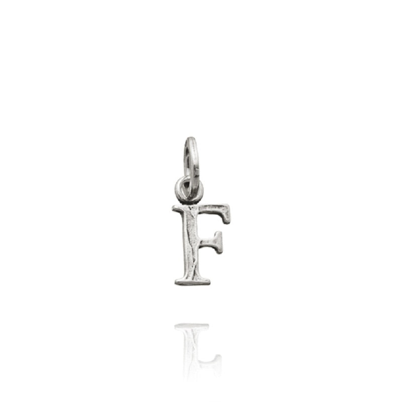 Charm in 925 Silver Letter Logo 