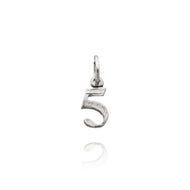 Charm en Plata 925 Número 5 Giovanni Raspini 08034