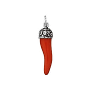Charm in Argento 925 Corno Piccolo Rosso Giovanni Raspini 08770