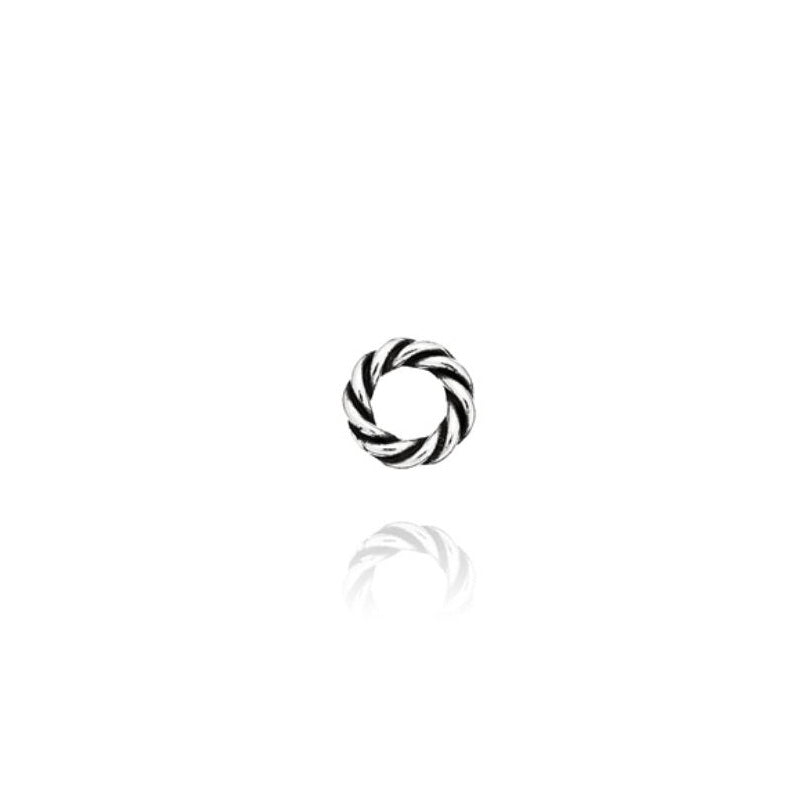 Spacer Charm in 925 Silver Donut Rope Giovanni Raspini 09436 