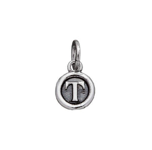 Charm en Plata 925 Letra "T" Botón Giovanni Raspini 09610