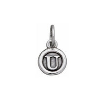 Load image into Gallery viewer, Charm in 925 Silver Letter &quot;U&quot; Button Giovanni Raspini 09611
