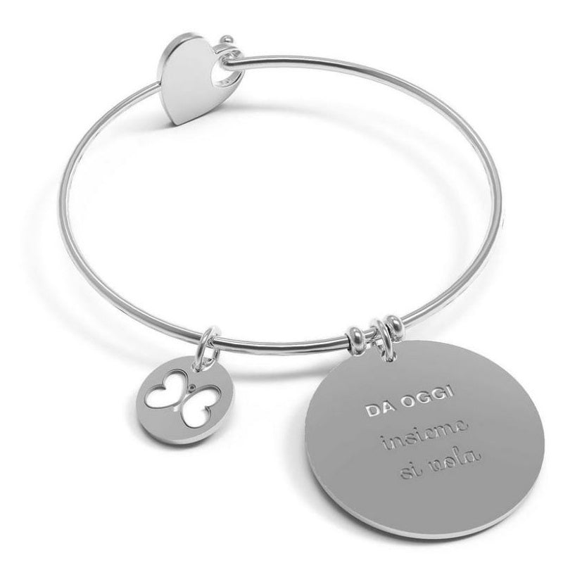 Women's bracelet 10 Good Resolutions bangle ''From today together we fly'' B5141