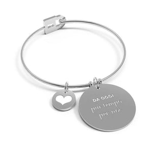 Women's bracelet 10 Good Resolutions bangle ''From today more time for us'' B5143