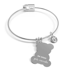 Women's bracelet 10 Good Resolutions bangle ''From today more cuddles'' B5162