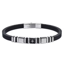 Cargar imagen en el visor de la galería, Pulsera de hombre Luca Barra con Rosa Dei Venti BA1489
