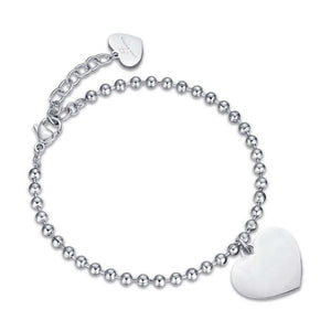 Luca Barra women's bracelet with heart for engravings BK2124
