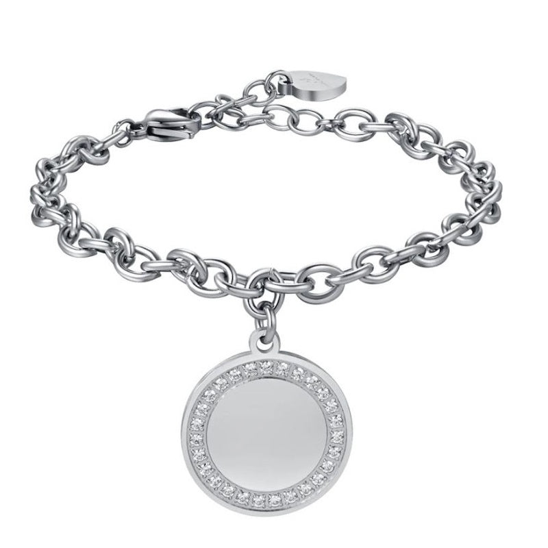 Brazalete de acero para mujer Luca Barra BK2349