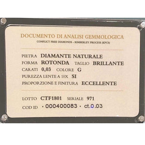 Diamanti In Blister Da Investimento DonnaOro BLISTER13.003