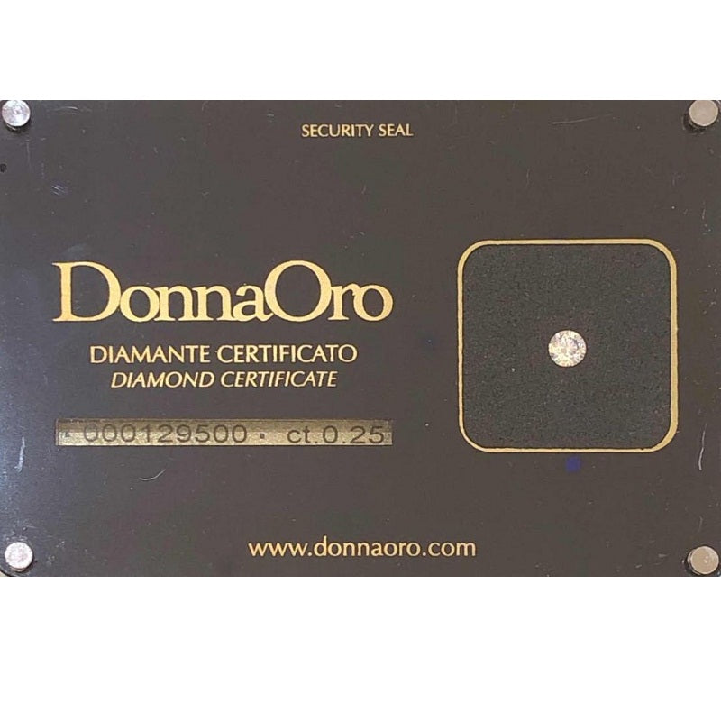 Donnaoro diamante certificato 2025
