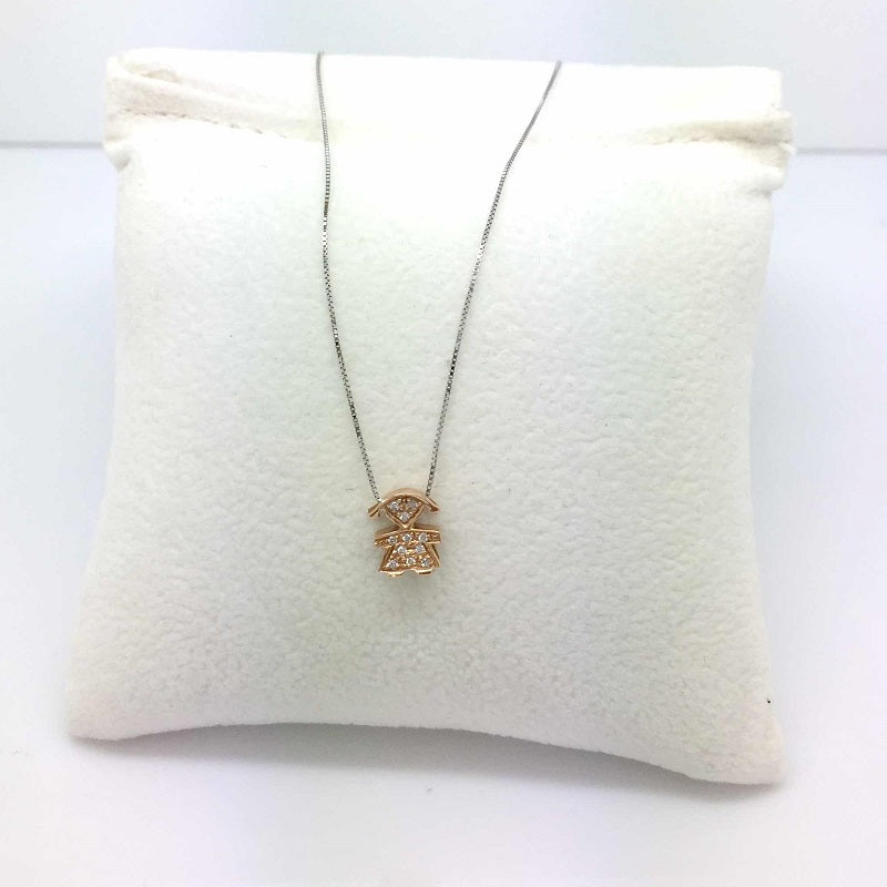 Women's Necklace In Rose Gold Girl Woman Gold DHPF7235.003
