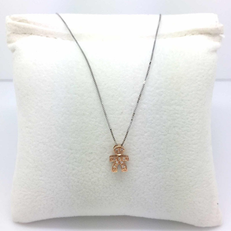 Women's Necklace In Rose Gold Child Woman Gold DHPF7234.003