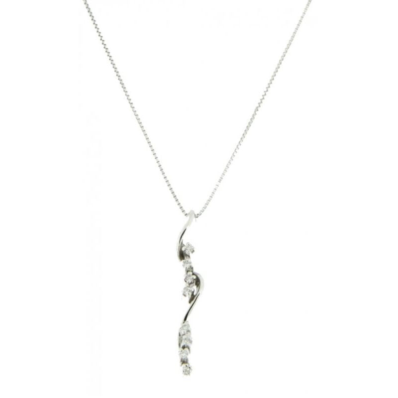 Miluna Women's Necklace In White Gold Yukiko CLD3006