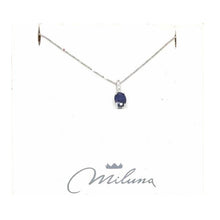 Carica l&#39;immagine nel visualizzatore di Gallery, Collana Da Donna Miluna In Oro Bianco 18Kt con zaffiro CLD4002
