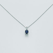 Carica l&#39;immagine nel visualizzatore di Gallery, Collana Da Donna Miluna In Oro Bianco 18Kt con zaffiro CLD4002
