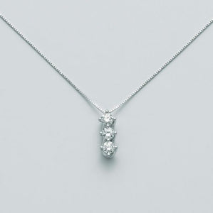 Collana Da Donna Miluna Trilogy con 3 Diamanti Ct 39 CLD4144-039G7