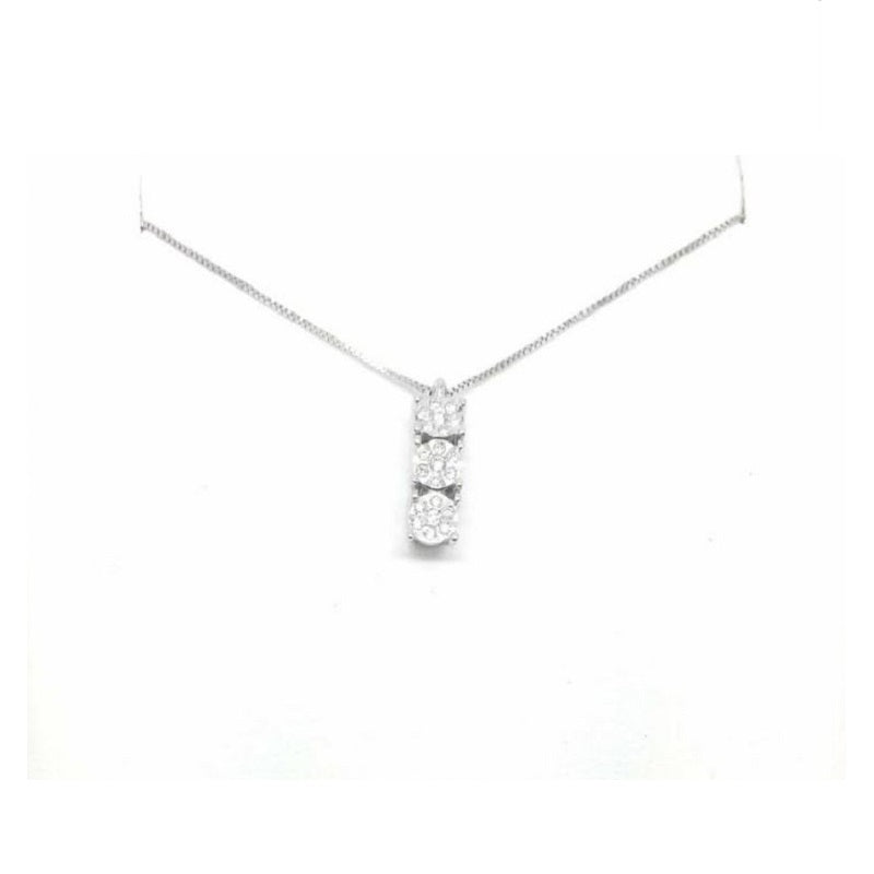 Miluna Women's Necklace In White Gold Light Point CLD4208