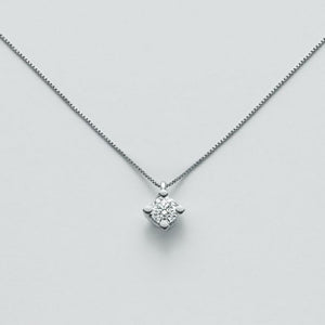 Miluna Women's Necklace In White Gold and Diamond CLD5065_009S